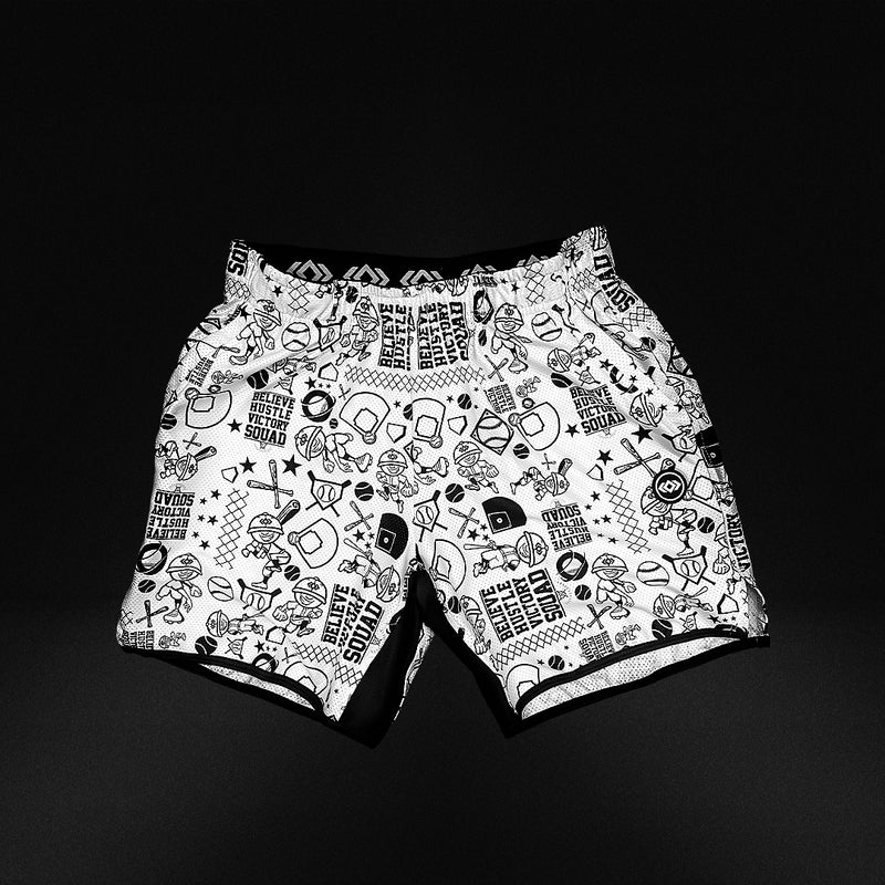 Believe•Hustle•Victory•Squad Youth Shorts